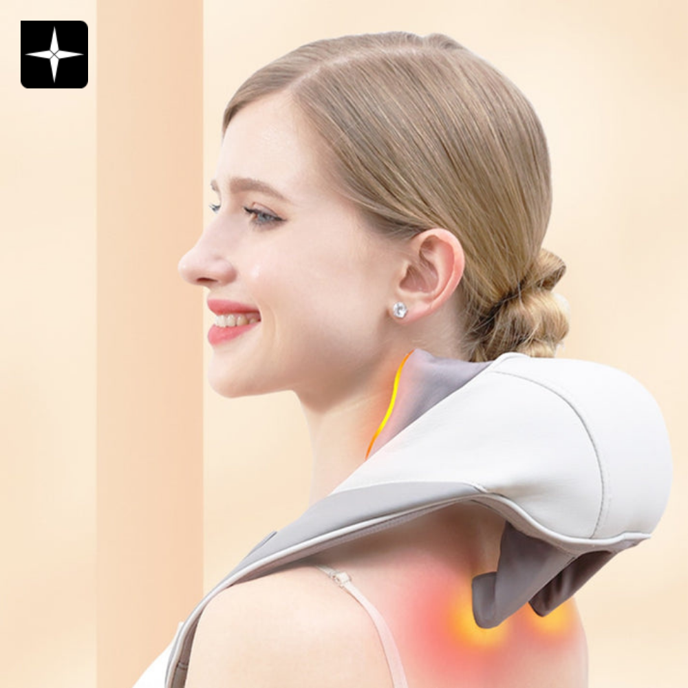 NeckEase Pro™ | Bærbart massasjeapparat for nakke og skuldre