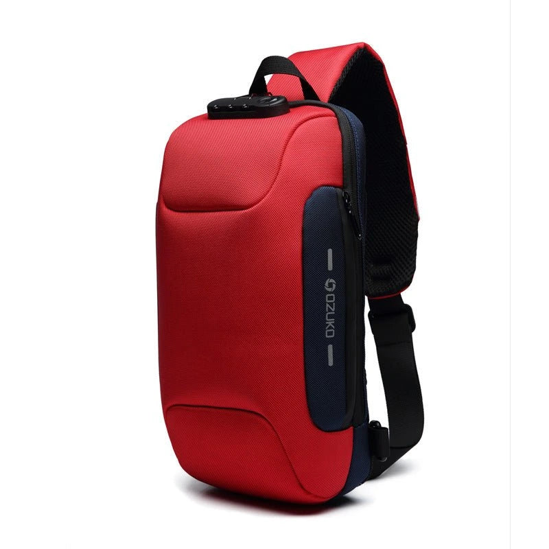 Tyverisikker Crossbody Bag med USB-ladeport