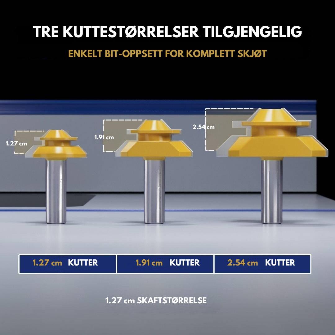 LockPro 45° Gjæringsfres  – Uovertruffen presisjon, urokkelig styrke